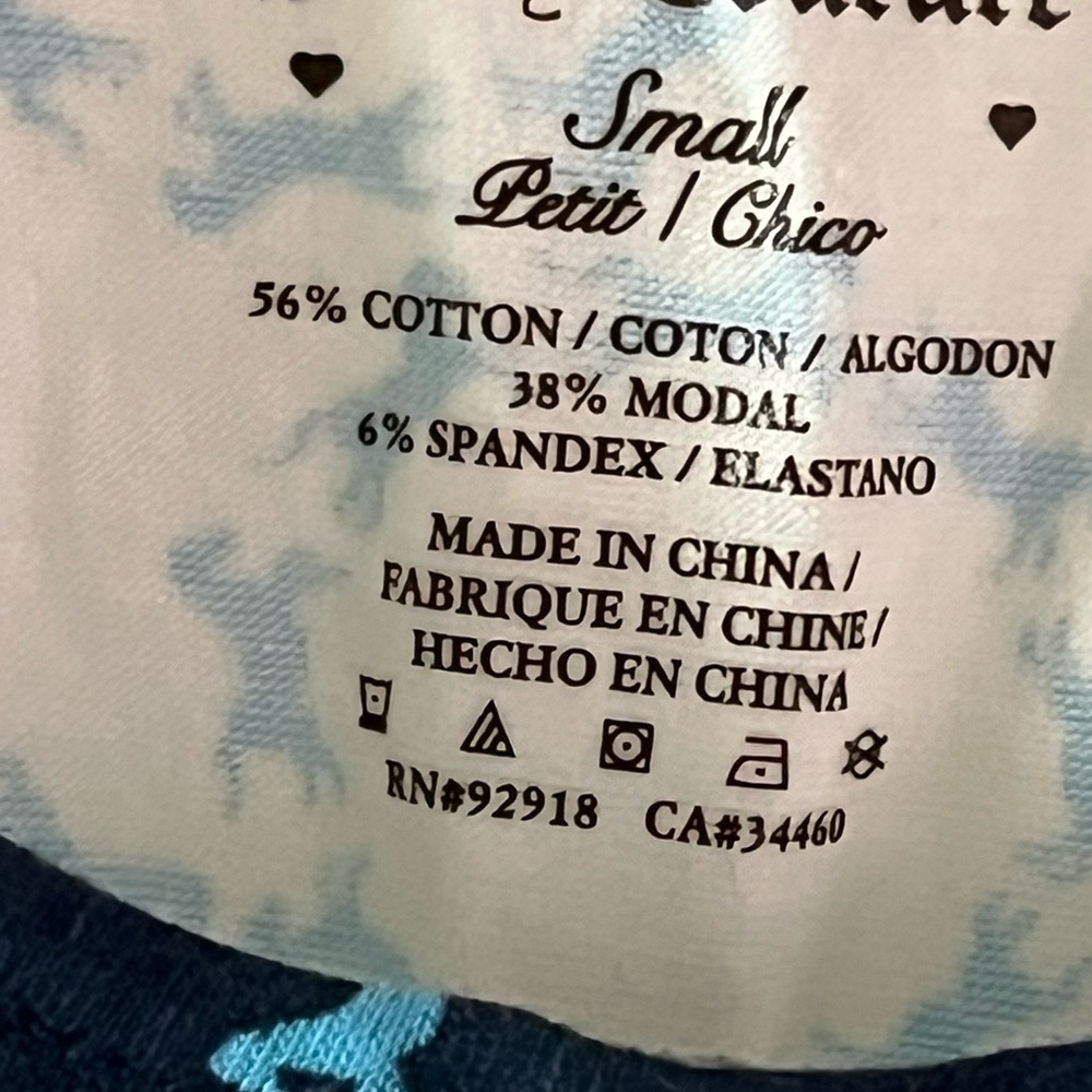 New Without Tag Women’s Juicy Couture Night gown Blue And White Color NWOT - Picture 6 of 8